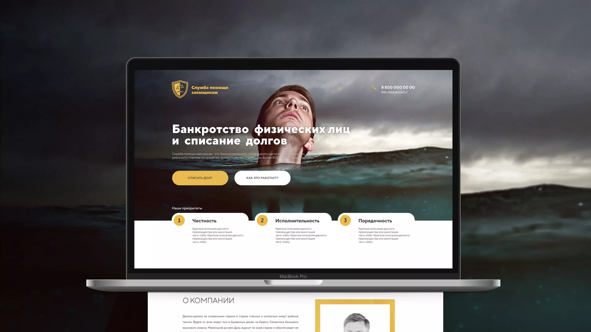 Разработка сайта «Службы помощи заемщикам» в Николаевске-на-Амуре