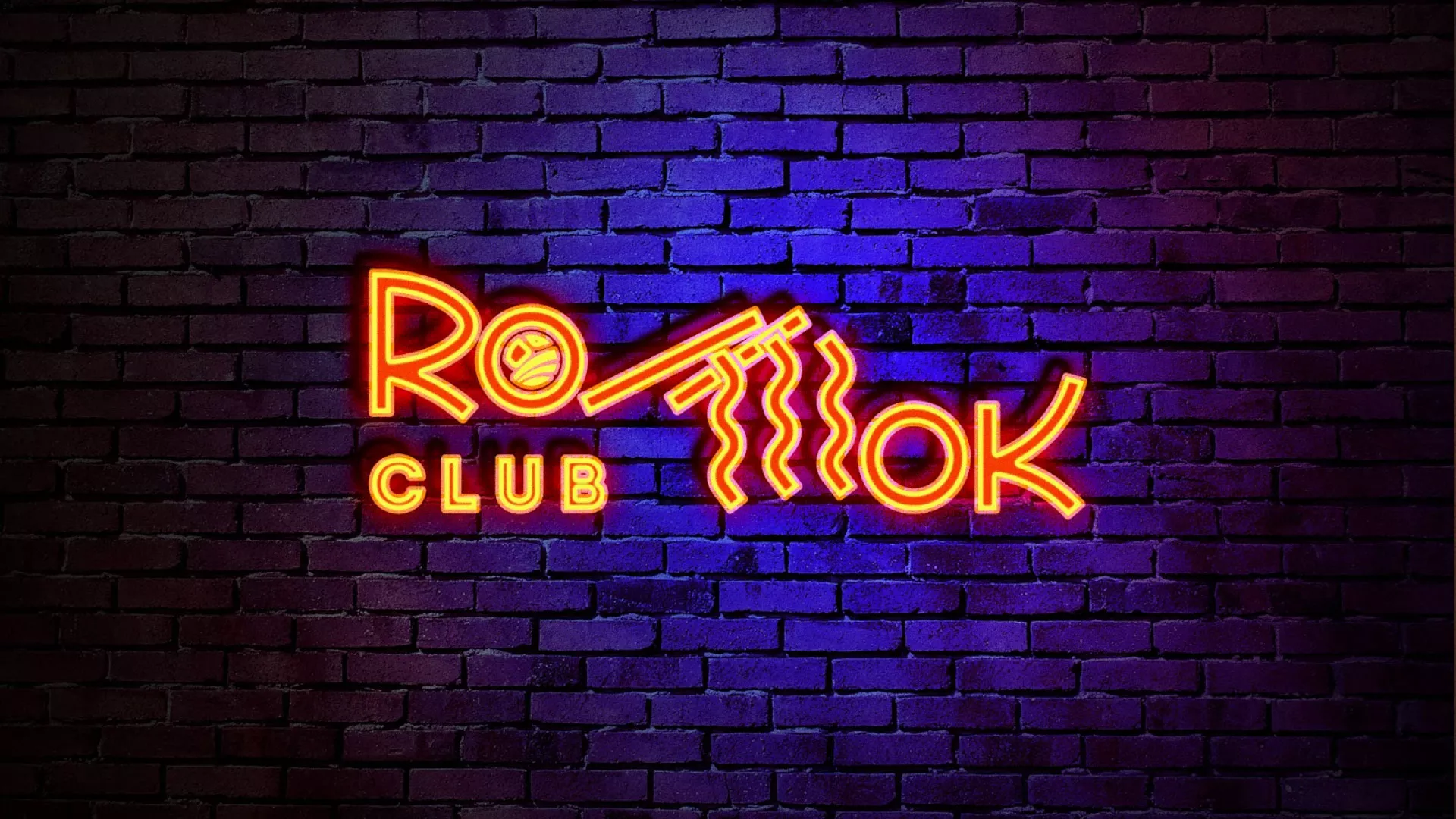 Разработка светящейся интерьерной вывески суши-бара «Roll Wok Club» в Николаевске-на-Амуре